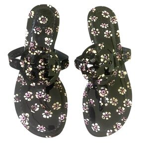 Tory Burch Printed Patent Leather Miller Sandal Sz 6
